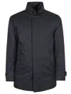 Moorer Man Puffer Midnight Blue Size 42 Polyester In Black