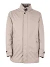 Moorer Buttoned Single-breasted Padded Jacket In Pink