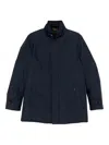 Moorer Buttoned Coat In Blue