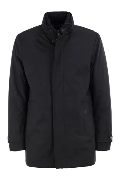 MOORER MOORER REIS-ADS - TECHNICAL COAT WITH INNER BIB AND STAND COLLAR