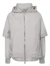 Moorer Thalita Pearl Grey Jacket In Grey