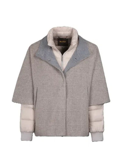 Moorer Resia Cape Jacket In Gray