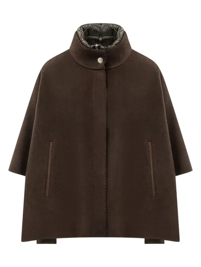 Moorer Resia Down Jacket With Quilted Warmth In Brown