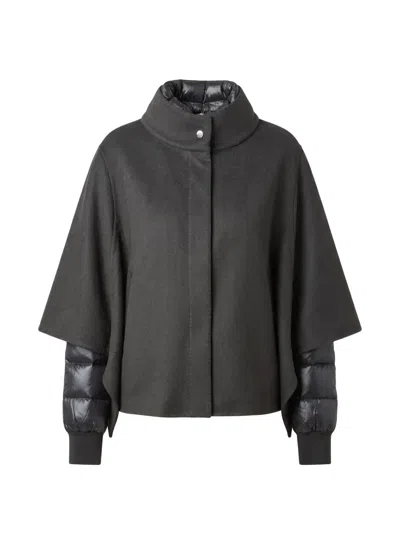 Moorer Resia Padded-sleeve Wool Jacket In Gray