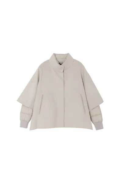 Moorer Resia-cwx Jacket Marmo In Gray