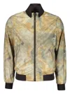 Moorer Reversible Bomber Jacket In Neutral