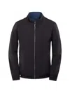 Moorer Reversible Zip Bomber In Blue
