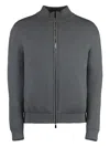 Moorer Rib-knit Cashmere Cardigan In Gray