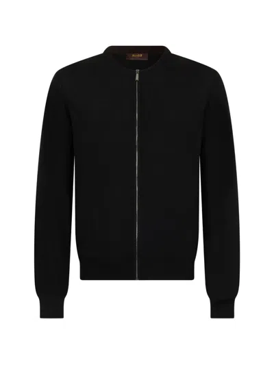 Moorer Ribbed Cashmere Sweater In Black