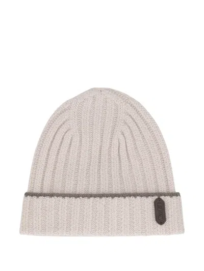 MOORER RIBBED-CUFF BEANIE