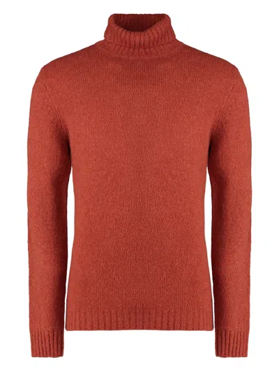 MOORER RIBBED TURTLENECK SWEATER