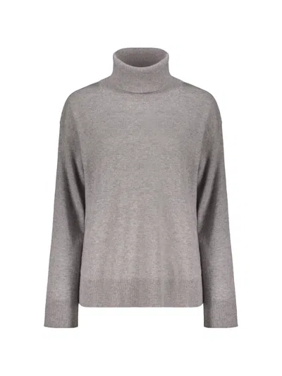 Moorer Ribbed-knit Roll-neck Sweater In Grey