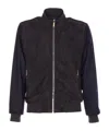 Moorer Right-collar Casual Jacket In Black