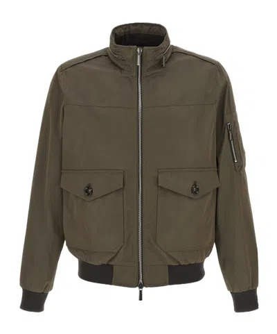 Moorer Right-collar Casual Jacket In Green