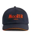 Moorer Robison Baseball Cap In Blue