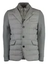 Moorer Rogers Padded Jacket In Grau