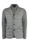 Moorer Rogers Padded Jacket In Grey