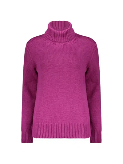 Moorer Roll-neck Cashmere Sweater In Pink