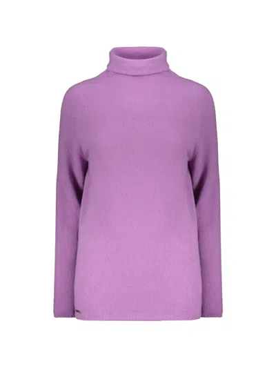 Moorer Woman Turtleneck Lilac Size 4 Cashmere In Purple