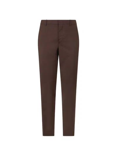 Moorer Romeo Tailored Trousers In Brown