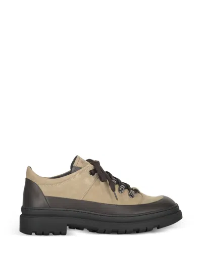 Moorer Roquen Lace-up Suede Sneakers In Multi