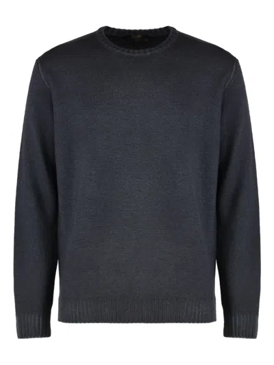 Moorer Round-neck Sweater In Gray