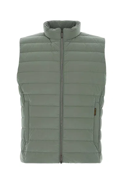 Moorer Sage Green Nylon Blend Calaf Sleeveless Down Jacket