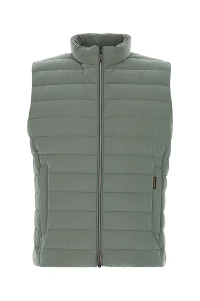 Moorer Sage Green Nylon Blend Calaf Sleeveless Down Jacket