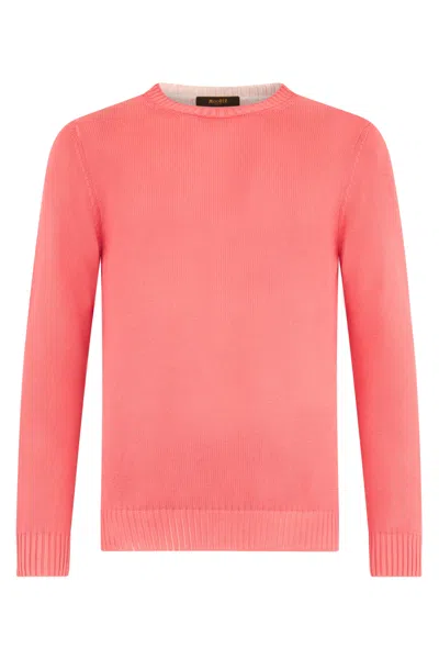 Moorer Salmon-colored Versatile Sweater For Any Occasion. In Pink