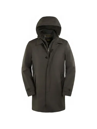 Moorer Salvi-ads Removable-hood Jacket In Brown