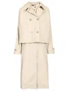 Moorer Salya-st2 Long Trench Coats White