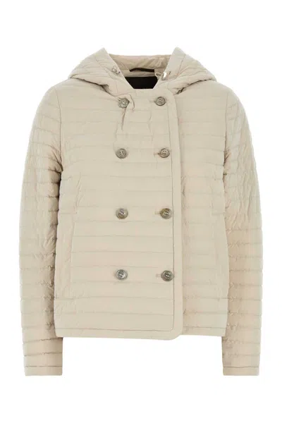 Moorer Sand Nylon Blend Dimea Down Jacket In Beige O Tan