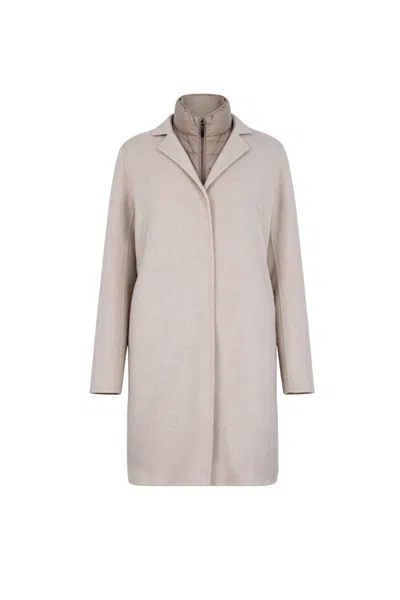 Moorer Scstonecw Jacket Sandbeige In Brown