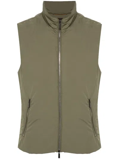 Moorer Senio-skt Padded Gilet In Green