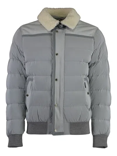 MOORER SHEARLING-COLLAR DOWN JACKET
