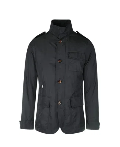 Moorer Shell Windbreaker In Black