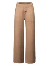 Moorer Sheril-ca9 Drawstring Trousers In Brown