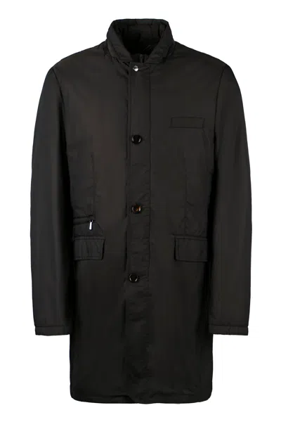Moorer Shinjuku Techno Fabric Jacket In Black
