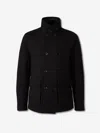 Moorer Double-breasted Jacket With Buttons In Black
