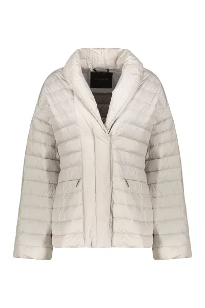 Moorer Short Down Jacket In Gray