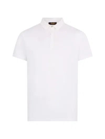 Moorer Short-sleeve Polo Shirt In White