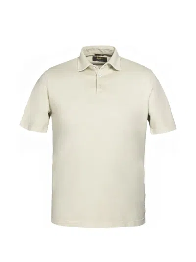Moorer Short-sleeve Polo Shirt In Neutral