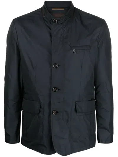 Moorer Signle-breasted Jacket In Blau