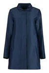 Moorer Silene Techno Fabric Jacket In Blue