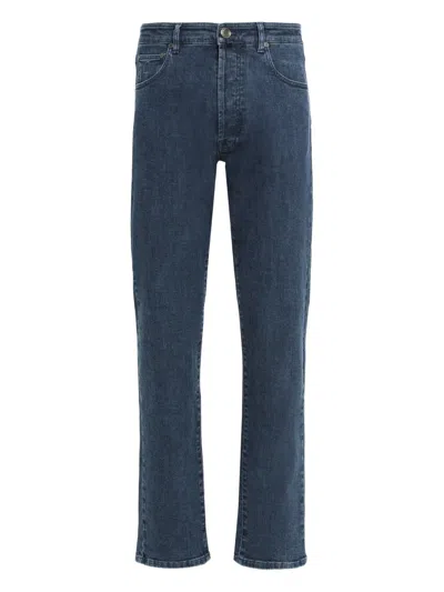 Moorer Silone Five-pockets Jeans In Blue