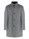 Moorer Single-breasted Coat In Gray