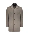 Moorer Single-breasted Coat In Gray