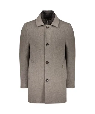 Moorer Single-breasted Coat In Gray