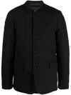 Moorer Single-breasted Padded Jacket In Black