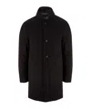 Moorer Single-breasted Wool Coat In Black